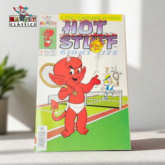 VTG ⭐️ 1993 HARVEY CLASSICS Hot Stuff Giant Size - Picture 1 of 5
